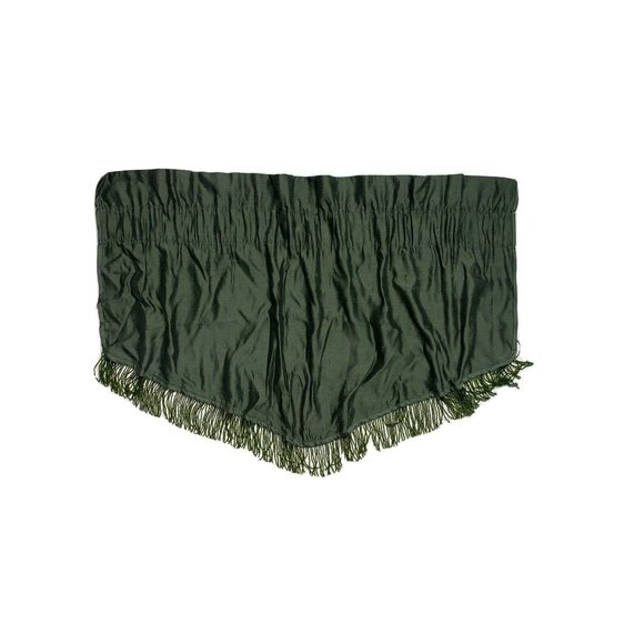 jcpenney Accents Vintage 98s 90s Jc Penney Valances Curtains Dark Green Luxury Rare Bead